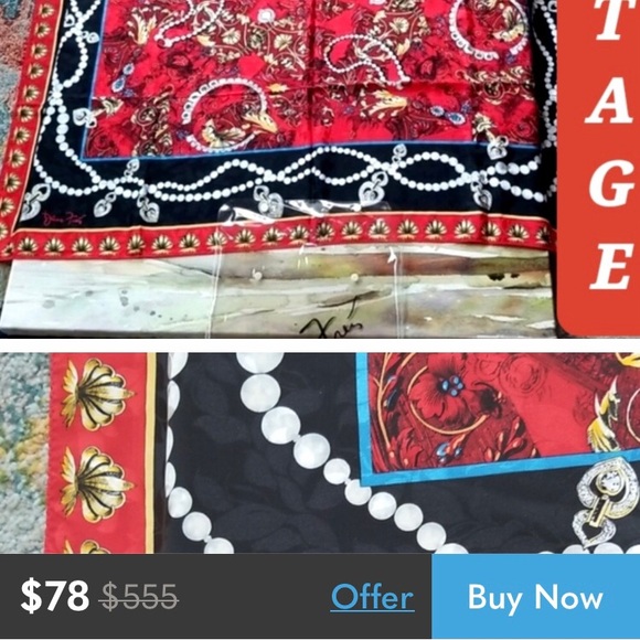 Diane Frez Original Silk Scarf - Picture 5 of 5